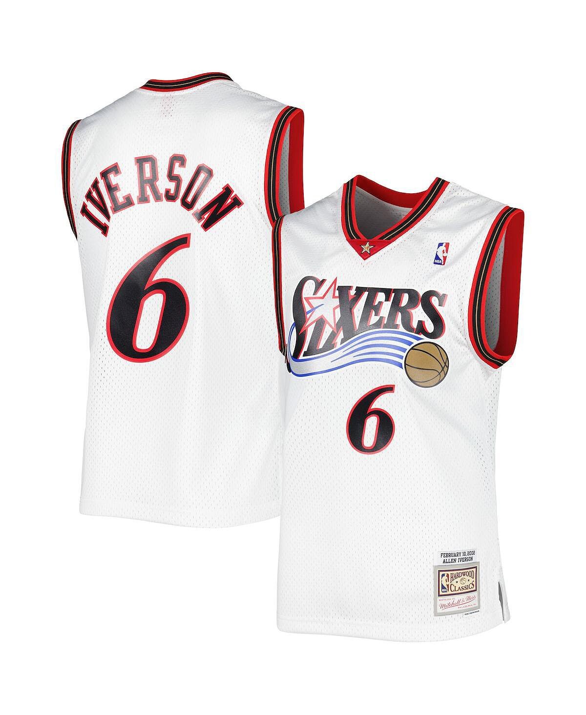 Мужская белая майка Allen Iverson Philadelphia 76ers Hardwood Classics 2002 Swingman Mitchell & Ness
Мужская белая майка Allen Iverson Philadelphia 76ers Hardwood Classics 2002 Swingman Mitchell & Ness