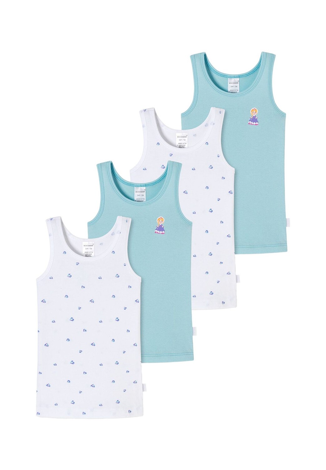 Нижняя рубашка/верхний комплект из 4 штук органического хлопка в тонкую рубчику SCHIESSER, синий
Нижняя рубашка/верхний комплект из 4 штук органического хлопка в тонкую рубчику SCHIESSER, синий