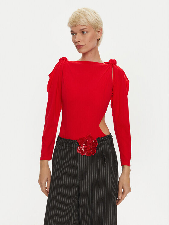 Боди облегающее Rotate, красный
Боди облегающее Rotate, красный