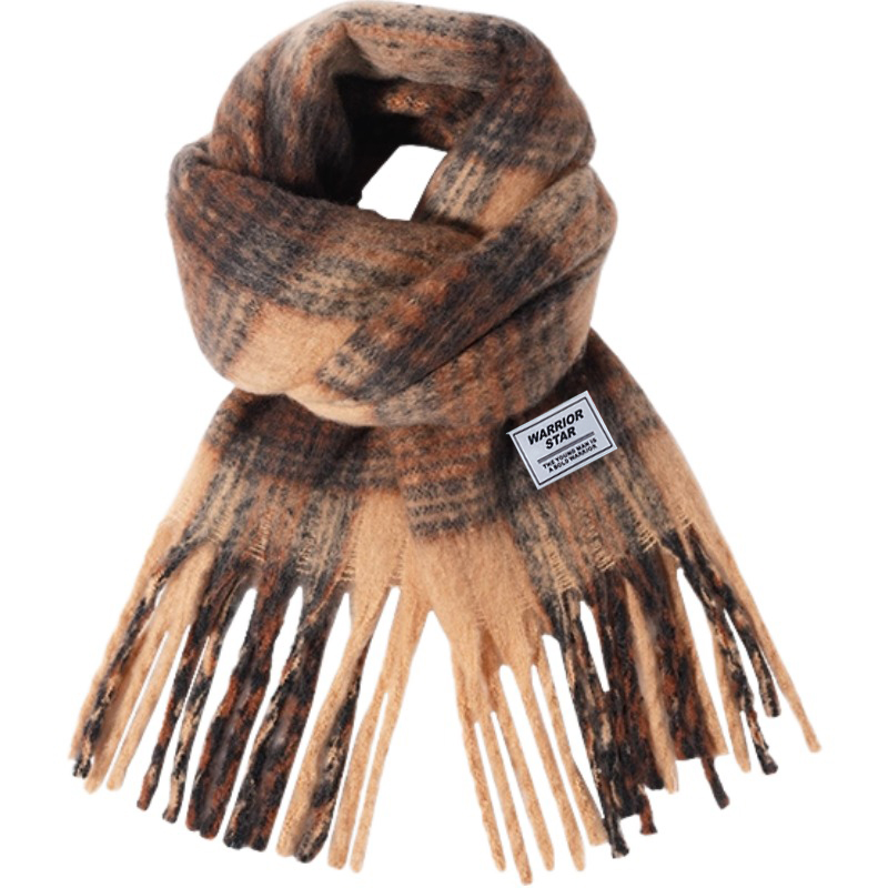 Шарф из полиэстера вязаный для женщин WARRIOR, vintage коричневый coffee plaid
Шарф из полиэстера вязаный для женщин WARRIOR, vintage коричневый coffee plaid