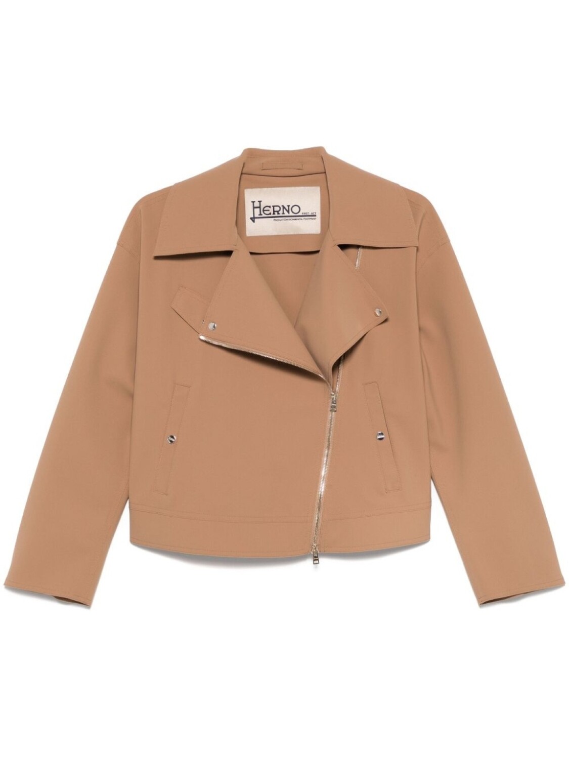 Herno байкерская куртка из джерси, коричневый
Herno байкерская куртка из джерси, коричневый