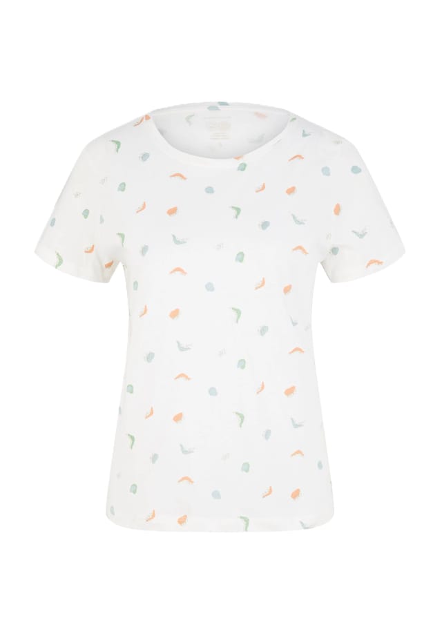 Футболка с круглым вырезом сплошной принт Tom Tailor, белый
Футболка с круглым вырезом сплошной принт Tom Tailor, белый