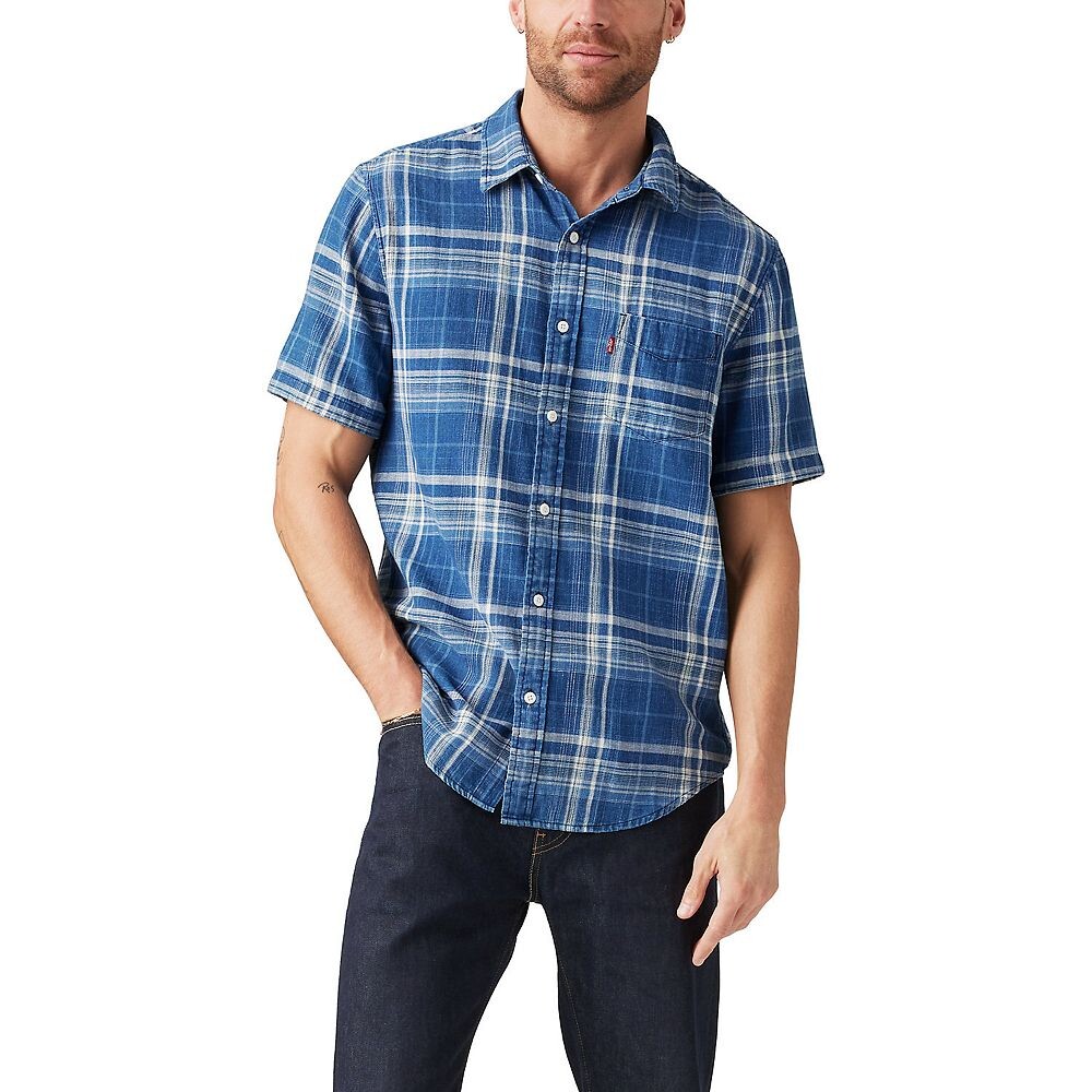 Мужская рубашка стандартного кроя с коротким рукавом Levi's Classic, цвет Crater Indigo Plaid
Мужская рубашка стандартного кроя с коротким рукавом Levi's Classic, цвет Crater Indigo Plaid