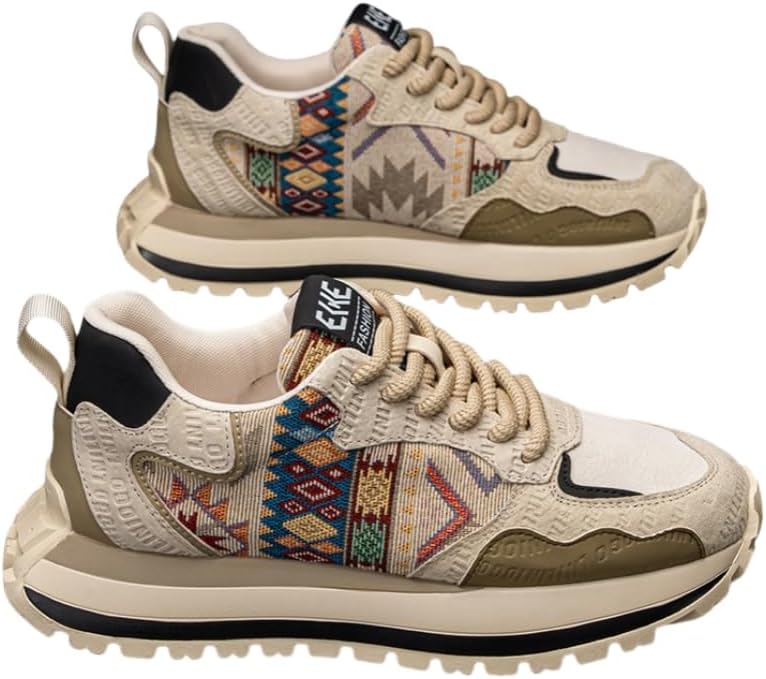 Мужские модные кроссовки с вышивкой, низкие, на шнуровке, повседневная обувь, подходит для всех сезонов Hoalox, бежевый
Мужские модные кроссовки с вышивкой, низкие, на шнуровке, повседневная обувь, подходит для всех сезонов Hoalox, бежевый