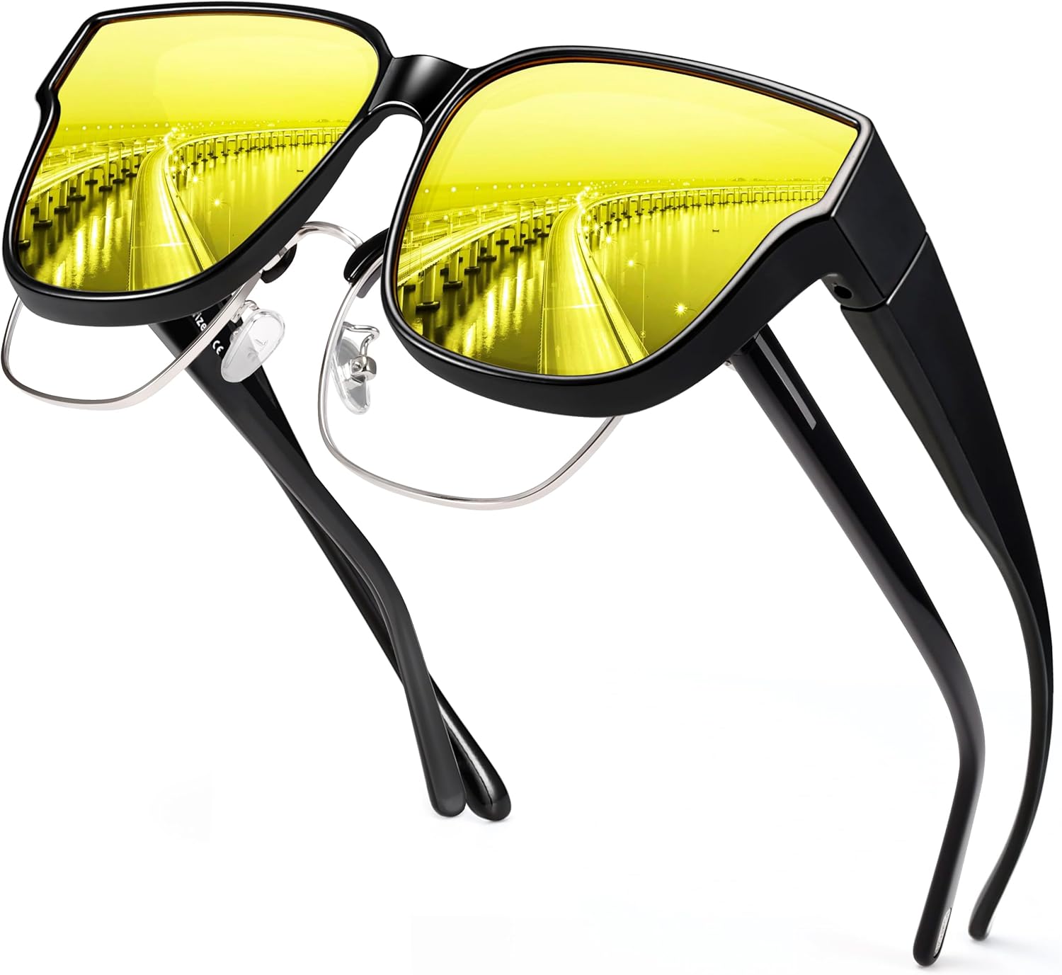 Поляризованные солнцезащитные очки URUMQI, надеваемые поверх обычных очков, для женщин, защита UV400, модные квадратные солнцезащитные очки для женщин и мужчин, B01 Glossy Black Frame/Night Vision Lens
Поляризованные солнцезащитные очки URUMQI, надеваемые поверх обычных очков, для женщин, защита UV400, модные квадратные солнцезащитные очки для женщин и мужчин, B01 Glossy Black Frame/Night Vision Lens