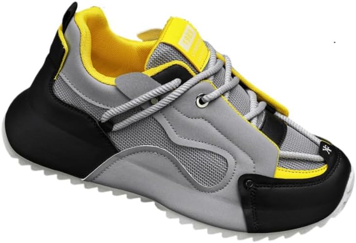 Мужские спортивные кроссовки большого размера с толстой подошвой - повседневная обувь из сетчатой ткани с внутренним увеличением роста для комфорта и стиля Fusecottc, серый
Мужские спортивные кроссовки большого размера с толстой подошвой - повседневная обувь из сетчатой ткани с внутренним увеличением роста для комфорта и стиля Fusecottc, серый