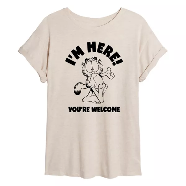 Футболка размера «Оверсайз» с надписью «Гарфилд, я здесь, пожалуйста» для юниоров Licensed Character, бежевый
Футболка размера «Оверсайз» с надписью «Гарфилд, я здесь, пожалуйста» для юниоров Licensed Character, бежевый