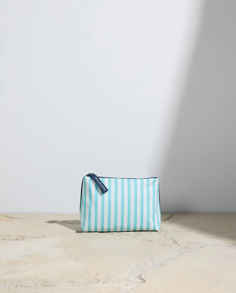 Ламинированная сумка для туалетных принадлежностей с принтом в полоску Stella Rittwagen, голубой
Ламинированная сумка для туалетных принадлежностей с принтом в полоску Stella Rittwagen, голубой