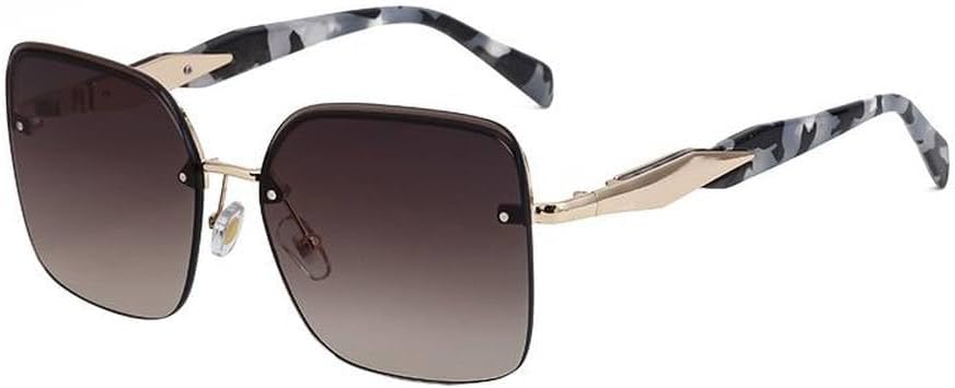 Большие солнцезащитные очки без оправы для женщин и мужчин, модные винтажные солнцезащитные очки в крупной оправе, роскошные металлические очки UV400, SUN1383 Generic, C3goldbrowngray
Большие солнцезащитные очки без оправы для женщин и мужчин, модные винтажные солнцезащитные очки в крупной оправе, роскошные металлические очки UV400, SUN1383 Generic, C3goldbrowngray