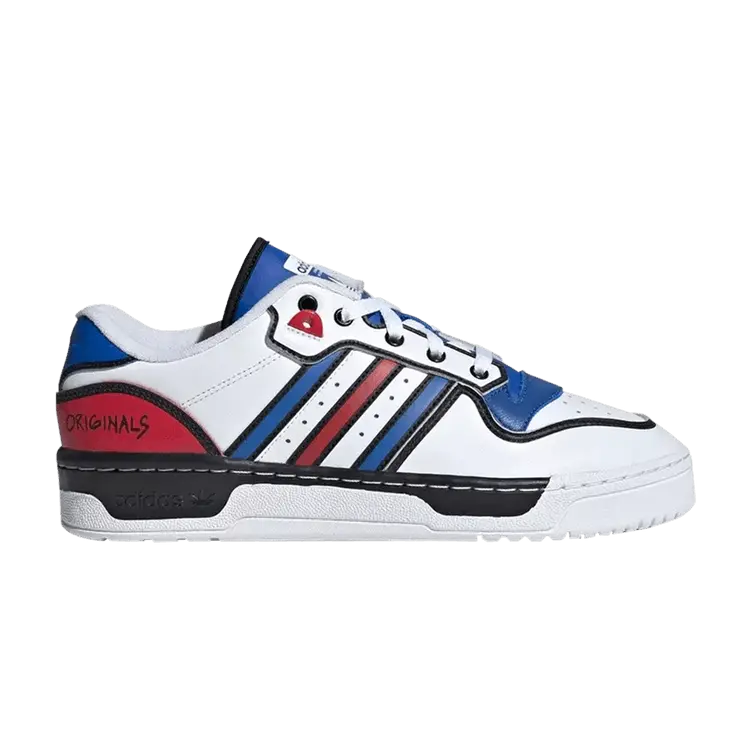 Кроссовки adidas Rivalry Low 'White Blue Scarlet', белый
Кроссовки adidas Rivalry Low 'White Blue Scarlet', белый