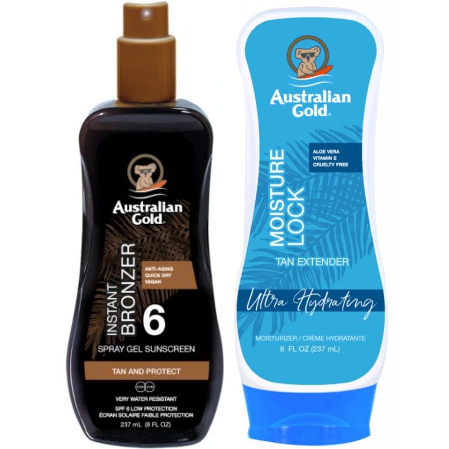 Australian Gold Bronzer Gel Spray SPF6 + Moisture Lock 237 мл
Australian Gold Bronzer Gel Spray SPF6 + Moisture Lock 237 мл