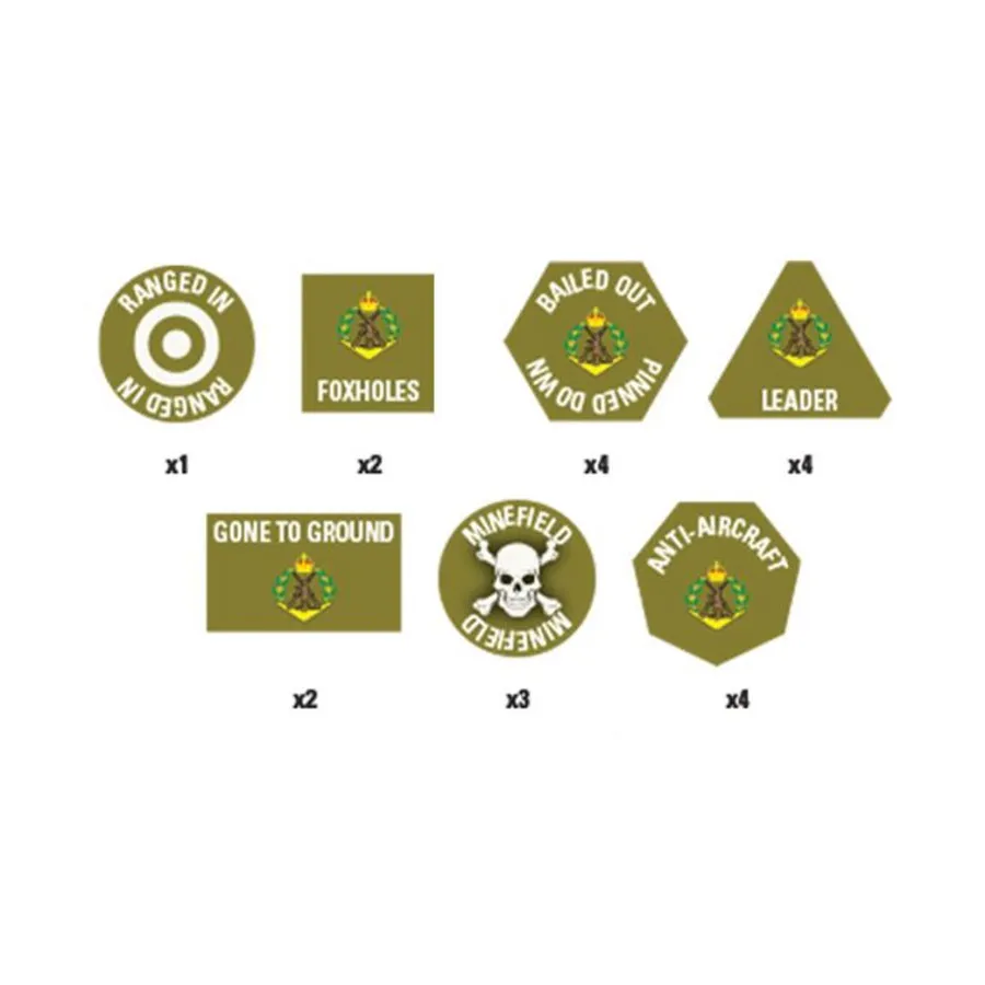 Набор жетонов АНЗАК (Австралия), Flames of War - Vietnam - Bases, Accessories & Destroyed Vehicles
Набор жетонов АНЗАК (Австралия), Flames of War - Vietnam - Bases, Accessories & Destroyed Vehicles