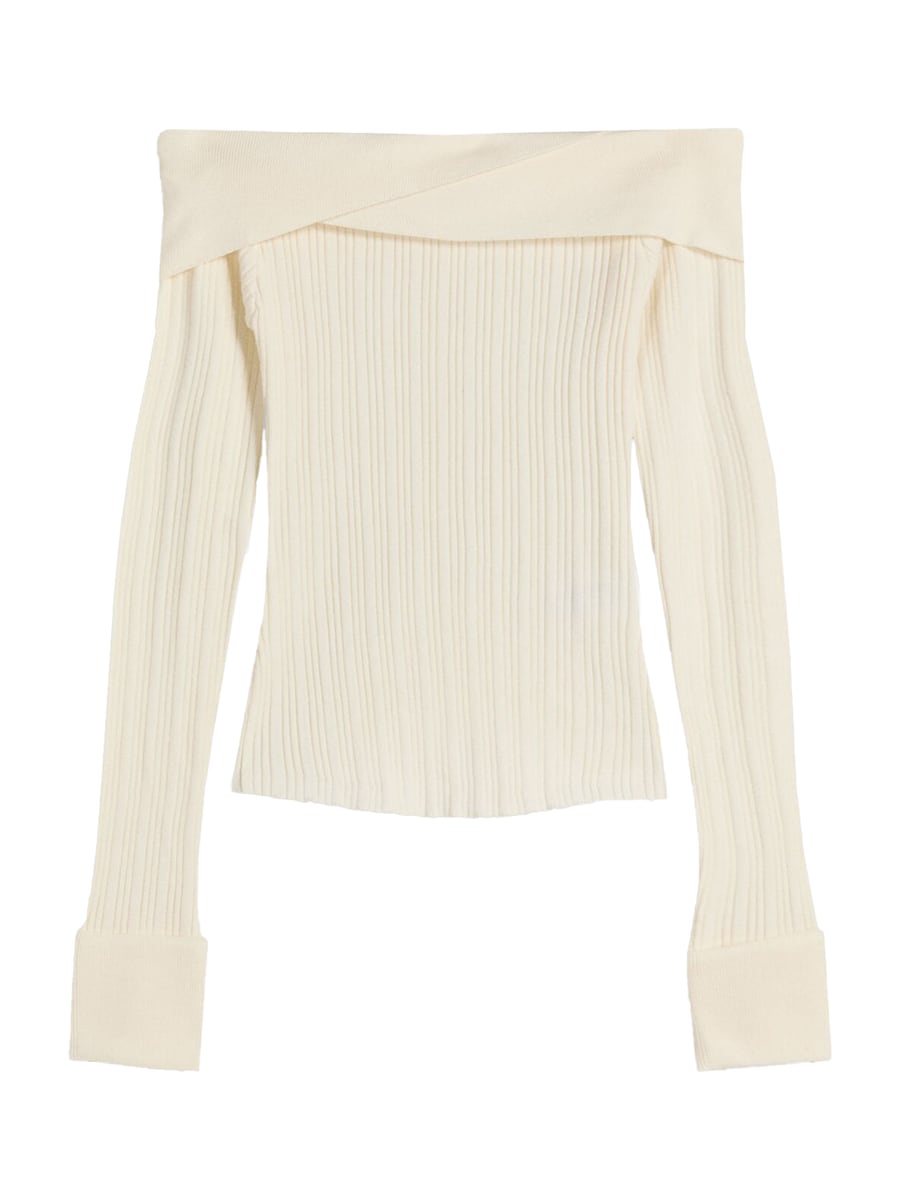 Свитер Bershka, светло-бежевый
Свитер Bershka, светло-бежевый