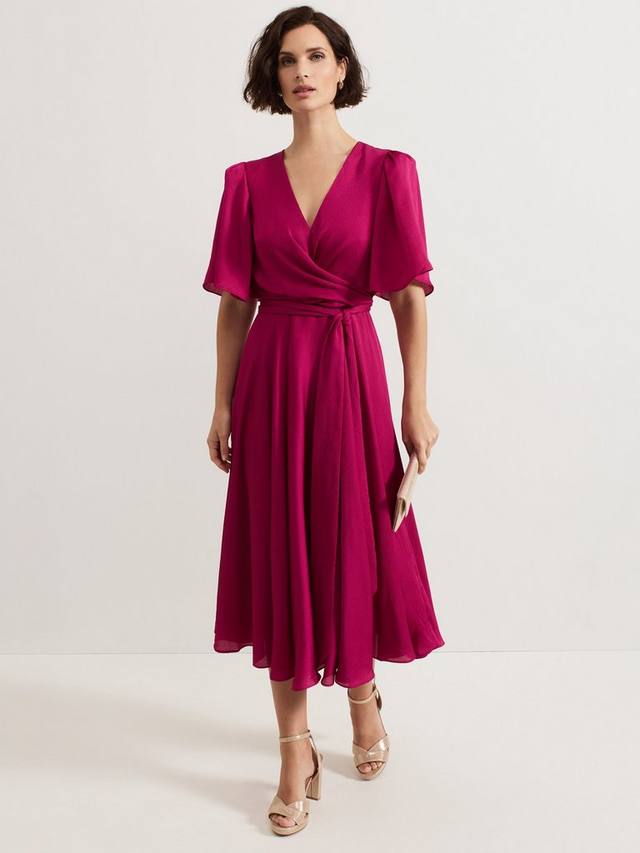 Плиссированное платье миди с запахом abbie Phase Eight, розовый
Плиссированное платье миди с запахом abbie Phase Eight, розовый