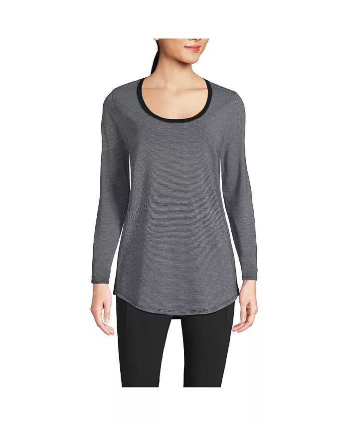 Женская туника Power Performance с длинным рукавом, круглым вырезом и закругленным подолом Lands' End, мультиколор
Женская туника Power Performance с длинным рукавом, круглым вырезом и закругленным подолом Lands' End, мультиколор