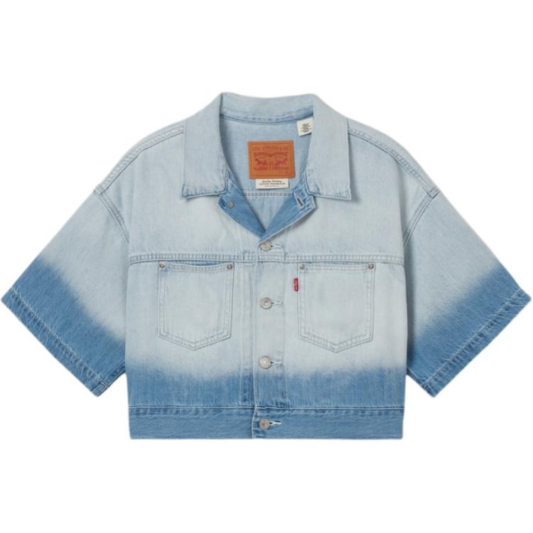 Levis Джинсовая куртка Levi’s женская светло-голубая, Light Blue 
Levis Джинсовая куртка Levi’s женская светло-голубая, Light Blue