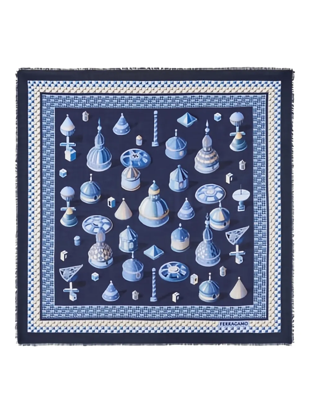 Кашемировая шаль с принтом Ferragamo, синий
Кашемировая шаль с принтом Ferragamo, синий