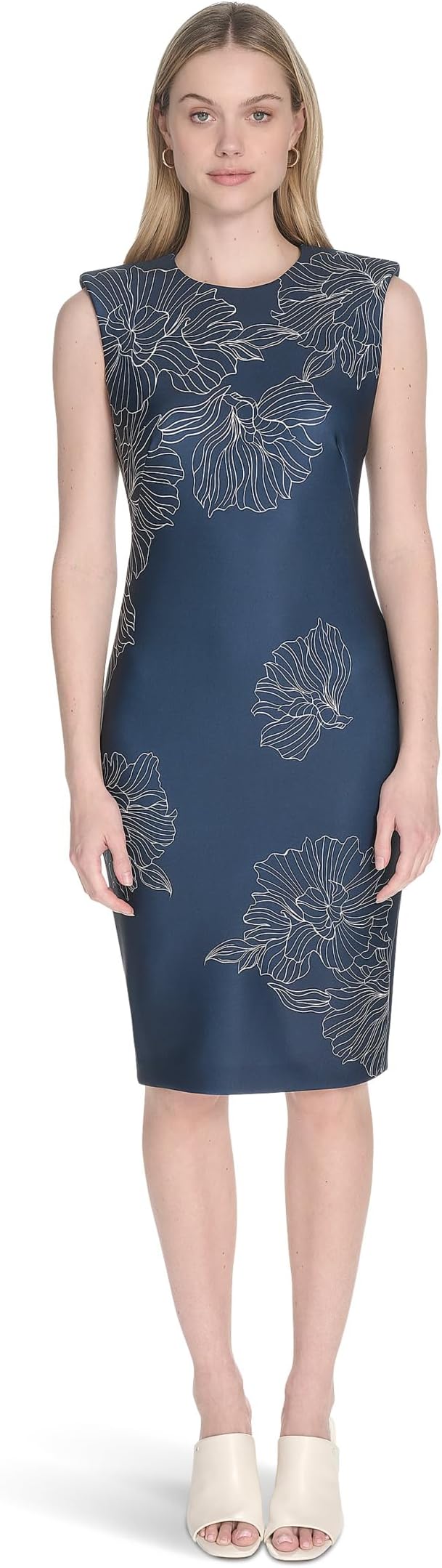 Платье Calvin Klein Scuba Cap Sleeve Floral Printed Sheath, Indigo/Antique White
Платье Calvin Klein Scuba Cap Sleeve Floral Printed Sheath, Indigo/Antique White