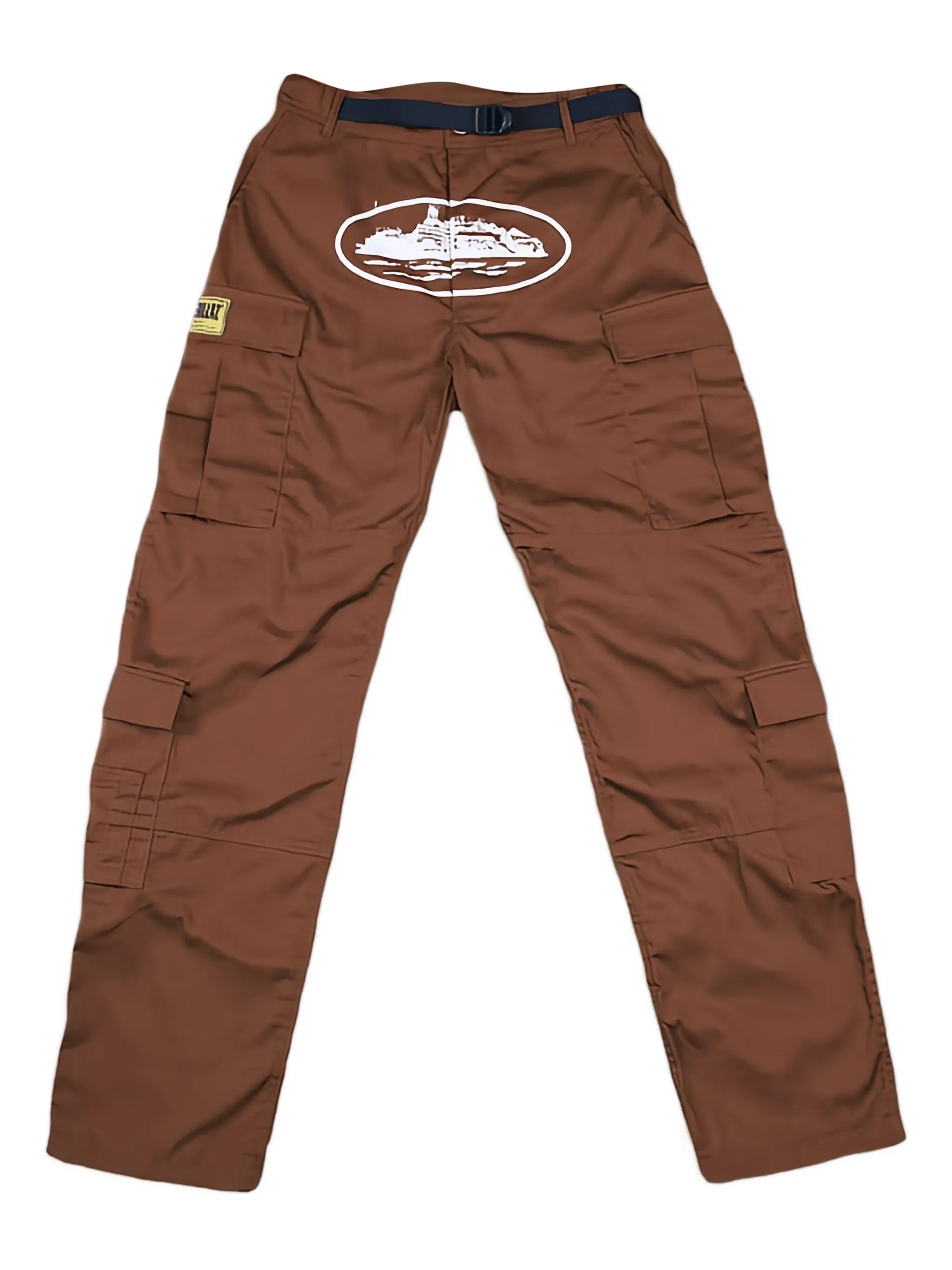 Брюки карго с логотипом Corteiz, коричневый
Брюки карго с логотипом Corteiz, коричневый