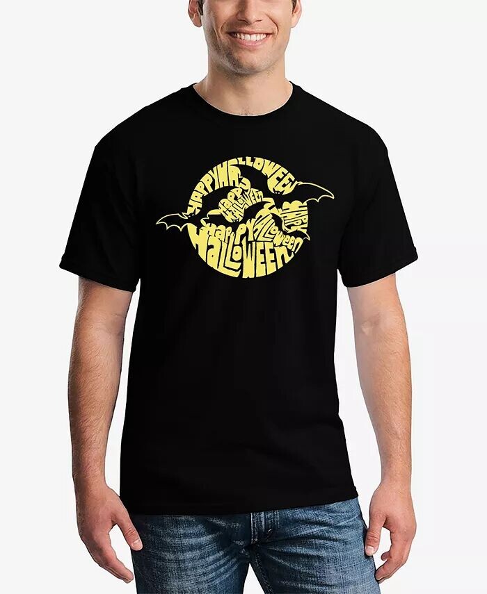 Мужская футболка с коротким рукавом с надписью «Halloween Bats Word Art» LA Pop Art, черный
Мужская футболка с коротким рукавом с надписью «Halloween Bats Word Art» LA Pop Art, черный