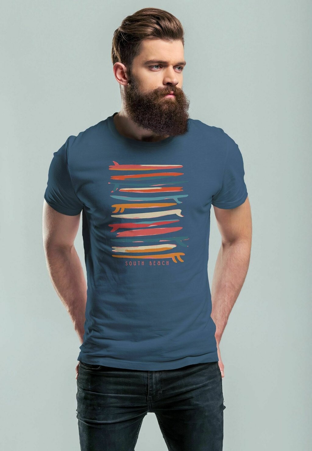 Футболка с принтом SURFBOARDS SOUTH BEACH CALIFORNIA USA SOMMER SURF Neverless, синий
Футболка с принтом SURFBOARDS SOUTH BEACH CALIFORNIA USA SOMMER SURF Neverless, синий