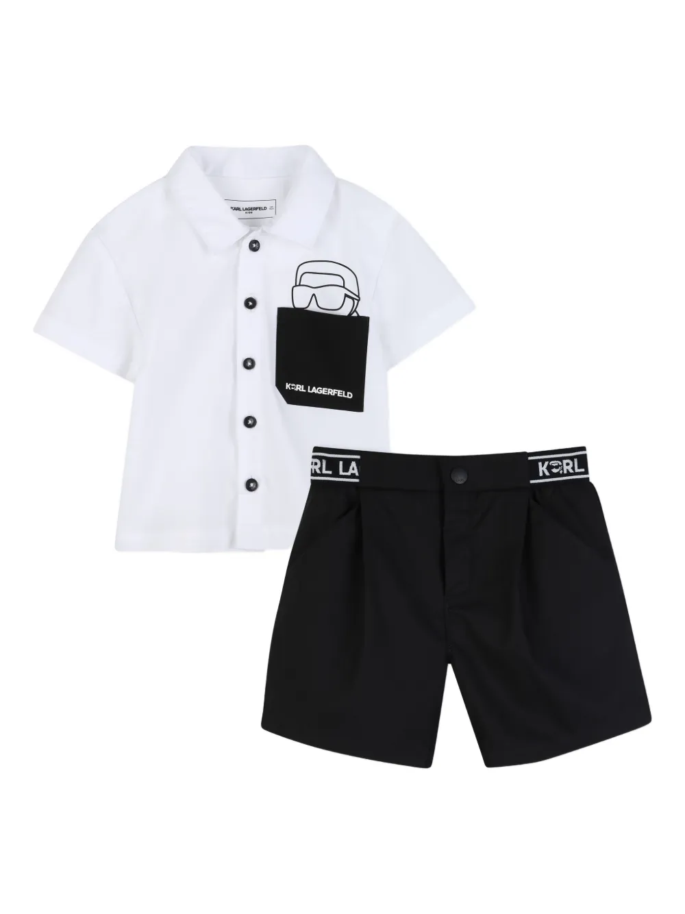 Комплект из шортов с логотипом KARL LAGERFELD KIDS, белый
Комплект из шортов с логотипом KARL LAGERFELD KIDS, белый