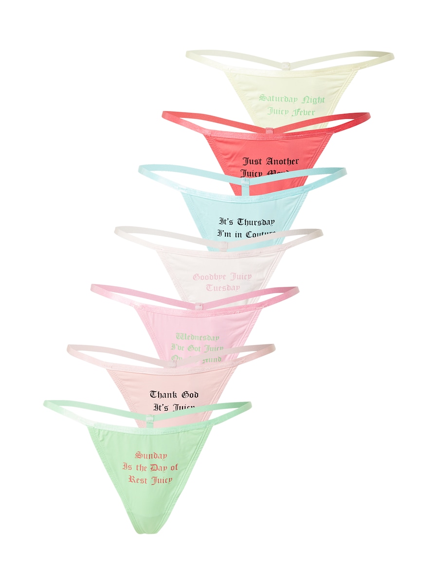 Стринги Juicy Couture DAYS OF THE WEEK, светло-голубой/белый
Стринги Juicy Couture DAYS OF THE WEEK, светло-голубой/белый