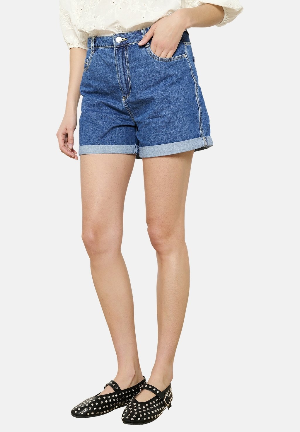 Джинсовые шорты HIGH WAISTED LolaLiza, синий 
Джинсовые шорты HIGH WAISTED LolaLiza, синий