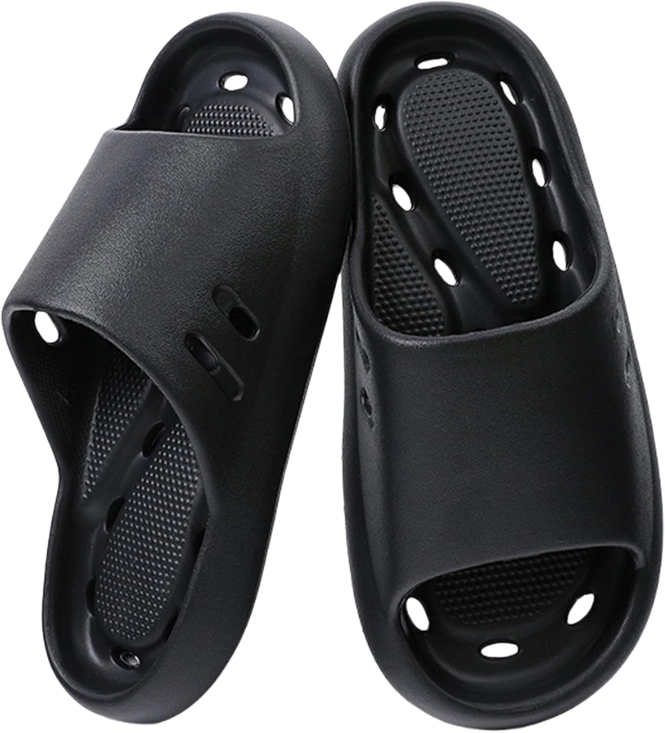 Душевые шлепанцы для женщин и мужчин с открытым носком, дренажными отверстиями, противоскользящие, массажные, удобные, мягкие, легкие, для сушки, бассейна, пляжа и ванной Generic, черный
Душевые шлепанцы для женщин и мужчин с открытым носком, дренажными отверстиями, противоскользящие, массажные, удобные, мягкие, легкие, для сушки, бассейна, пляжа и ванной Generic, черный