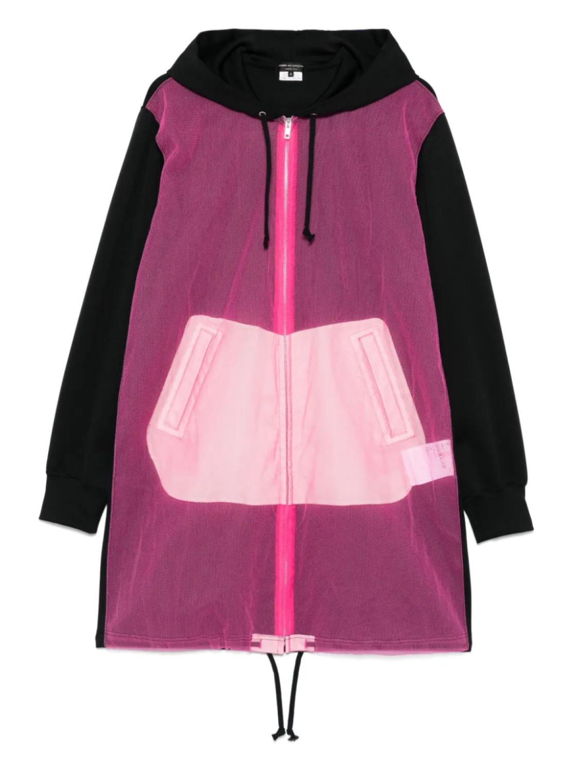 Comme des Garçons Homme Plus пальто с прозрачной вставкой, розовый
Comme des Garçons Homme Plus пальто с прозрачной вставкой, розовый