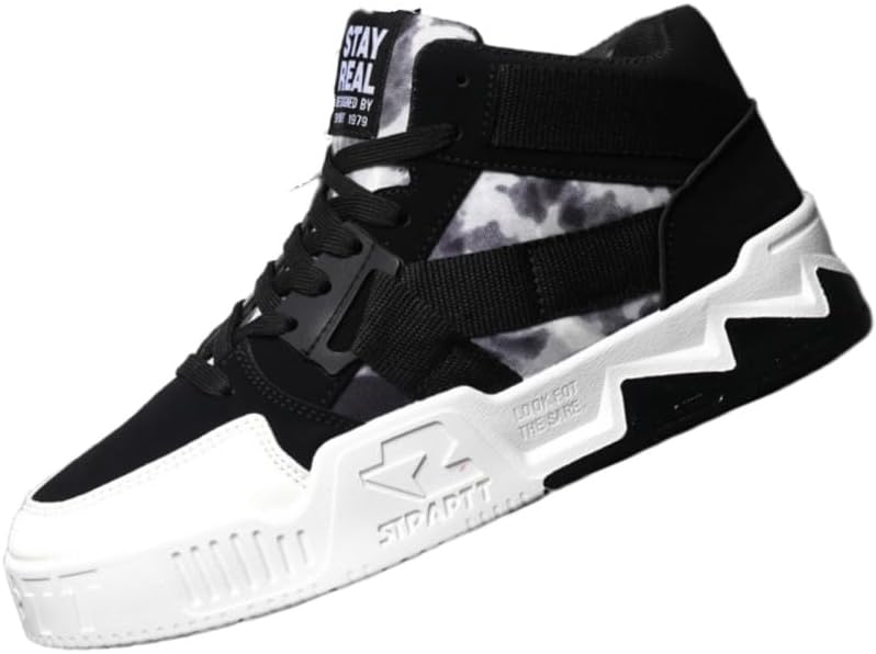 Мужские модные высокие спортивные кроссовки на шнуровке. Стильные и универсальные для повседневной носки. Противоскользящие и прочные. Подходят для активного отдыха и повседневной деятельности Clolinde, белый/черный
Мужские модные высокие спортивные кроссовки на шнуровке. Стильные и универсальные для повседневной носки. Противоскользящие и прочные. Подходят для активного отдыха и повседневной деятельности Clolinde, белый/черный