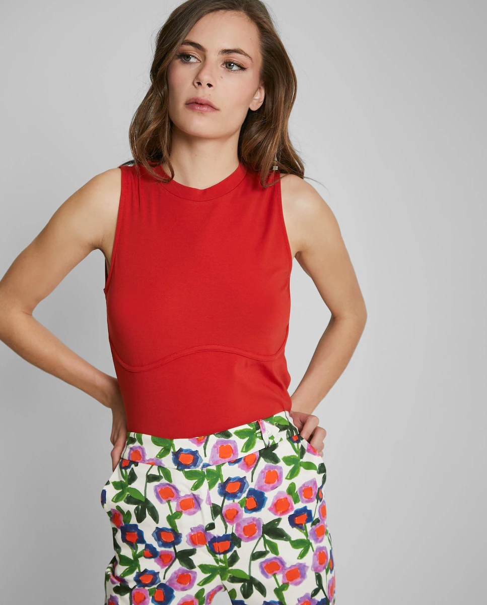 Футболка женская облегающая без рукавов Trucco, красный
Футболка женская облегающая без рукавов Trucco, красный