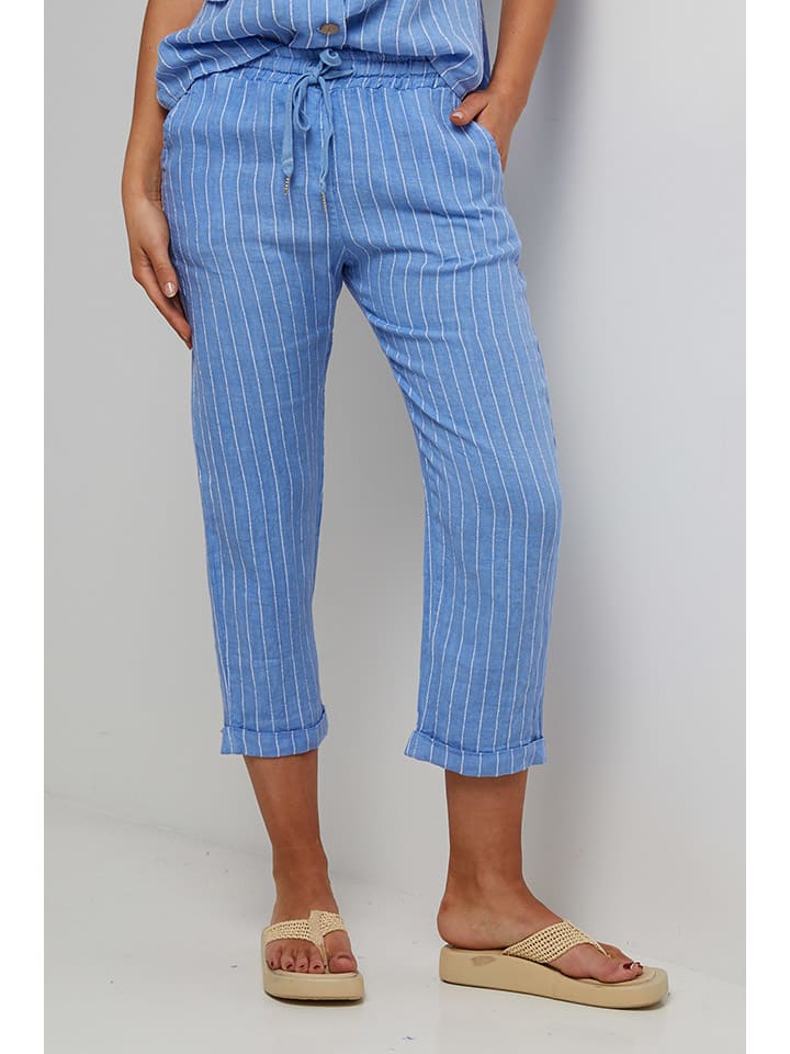 Тканевые брюки Le Monde du Lin, светло-синий
Тканевые брюки Le Monde du Lin, светло-синий