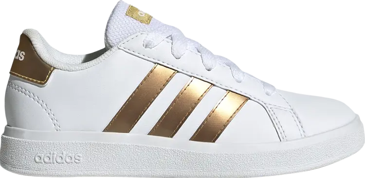 Кроссовки Grand Court J 'White Matte Gold', белый
Кроссовки Grand Court J 'White Matte Gold', белый