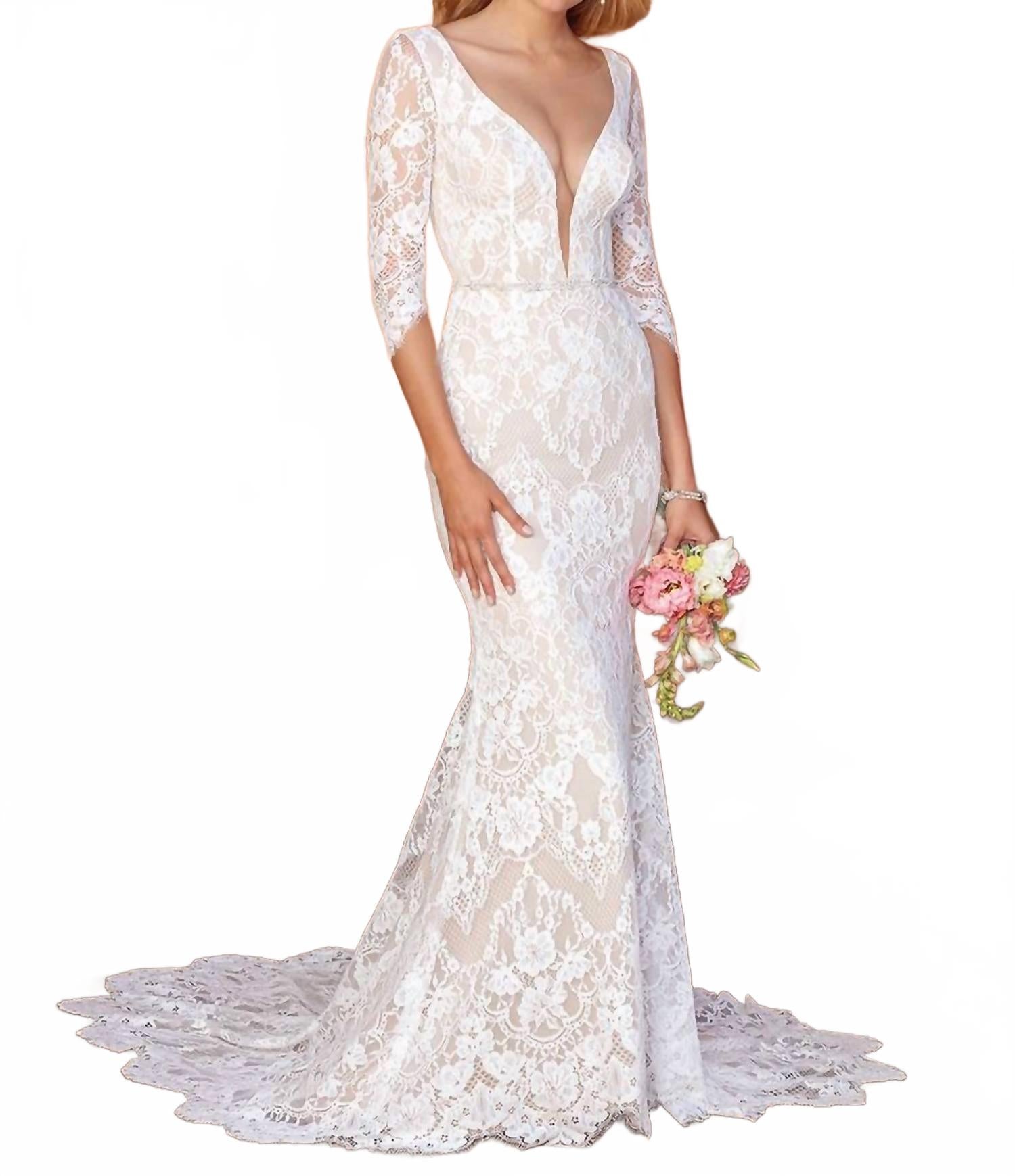 Свадебное платье Ainsley в светло-бежевом цвете Casablanca 
Свадебное платье Ainsley в светло-бежевом цвете Casablanca