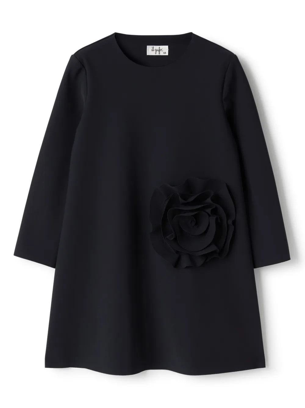Платье с цветочной аппликацией Il Gufo, черный
Платье с цветочной аппликацией Il Gufo, черный