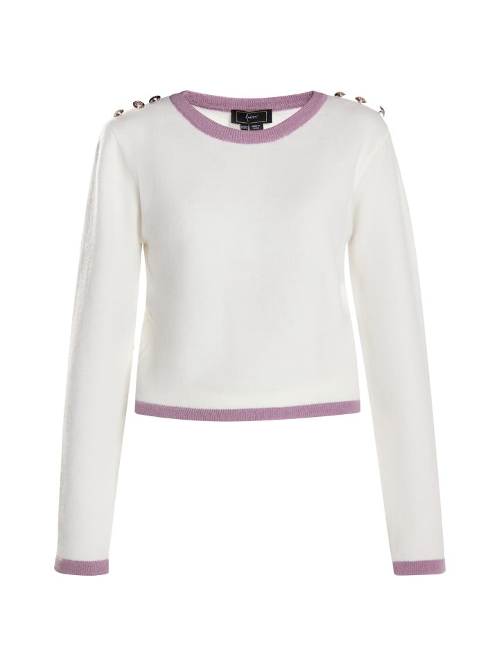 Женский белый вязаный свитер faina
Женский белый вязаный свитер faina