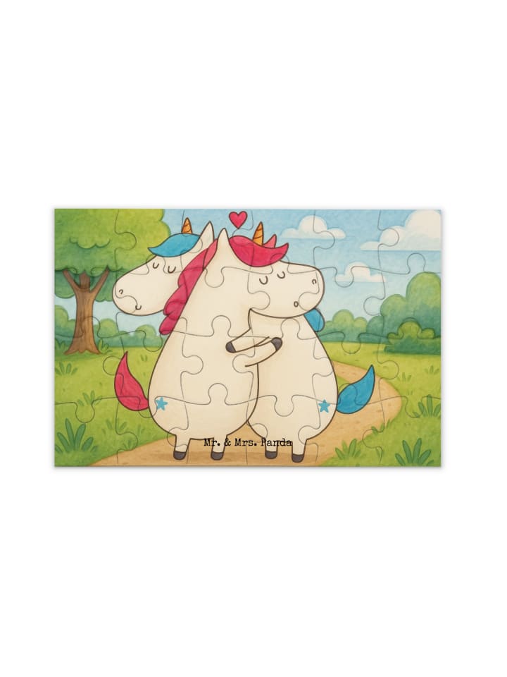 Mr. & Mrs. Panda Дизайн с изображением единорога-пазла и надписью, выполненный белым цветом
Mr. & Mrs. Panda Дизайн с изображением единорога-пазла и надписью, выполненный белым цветом