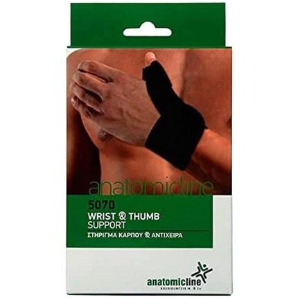 Поддержка запястья и большого пальца Один размер Черный Anatomicline
Поддержка запястья и большого пальца Один размер Черный Anatomicline