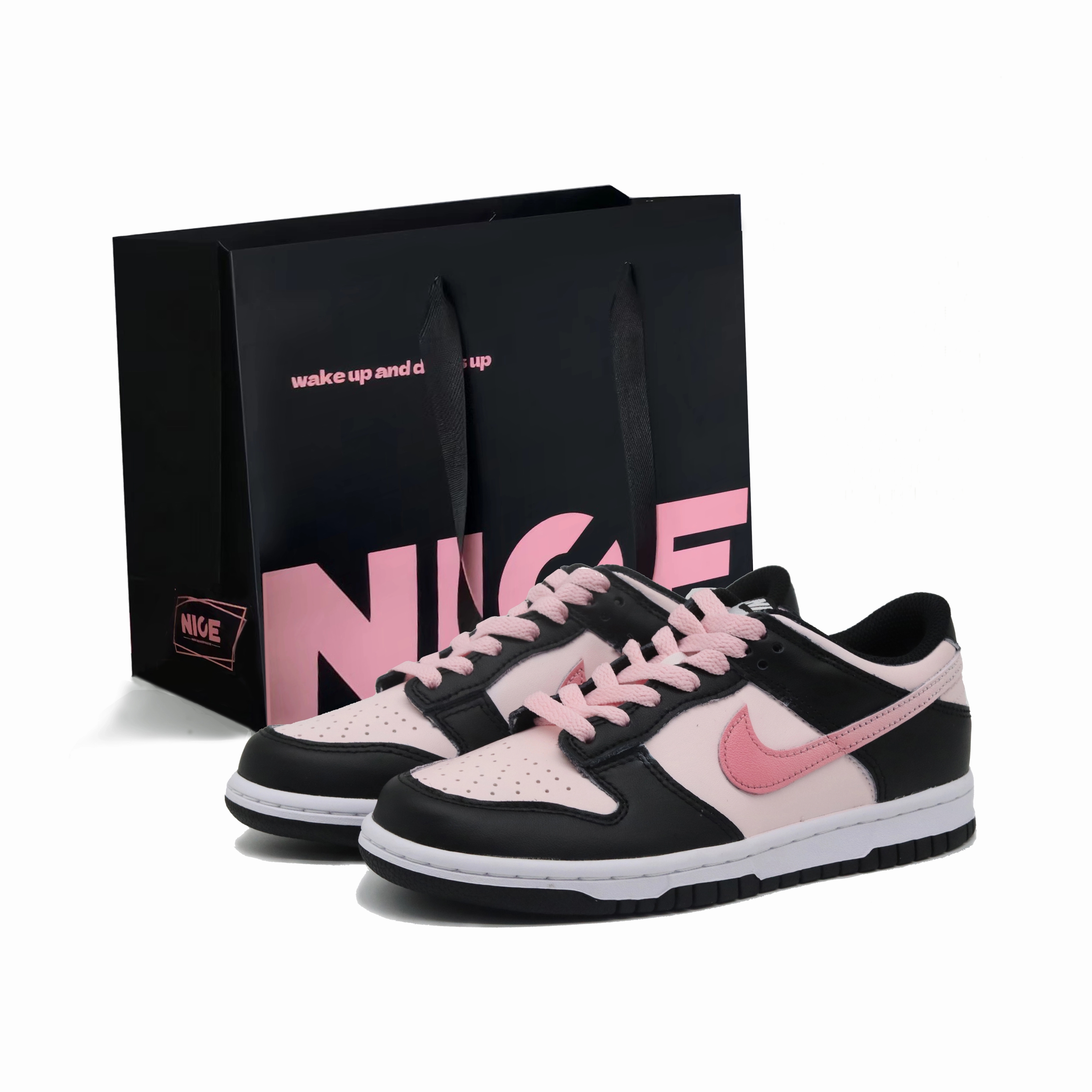 Детские кроссовки для скейтбординга Dunk с противоскользящей подошвой и износостойкими подошвами для подростков Nike, черный/розовый
Детские кроссовки для скейтбординга Dunk с противоскользящей подошвой и износостойкими подошвами для подростков Nike, черный/розовый