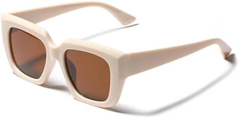 So&ei Модные женские солнцезащитные очки в винтажном стиле, розовые, цвета желе, модные мужские квадратные солнцезащитные очки с защитой от УФ-излучения UV400 MTZJH, Beige Tea
So&ei Модные женские солнцезащитные очки в винтажном стиле, розовые, цвета желе, модные мужские квадратные солнцезащитные очки с защитой от УФ-излучения UV400 MTZJH, Beige Tea