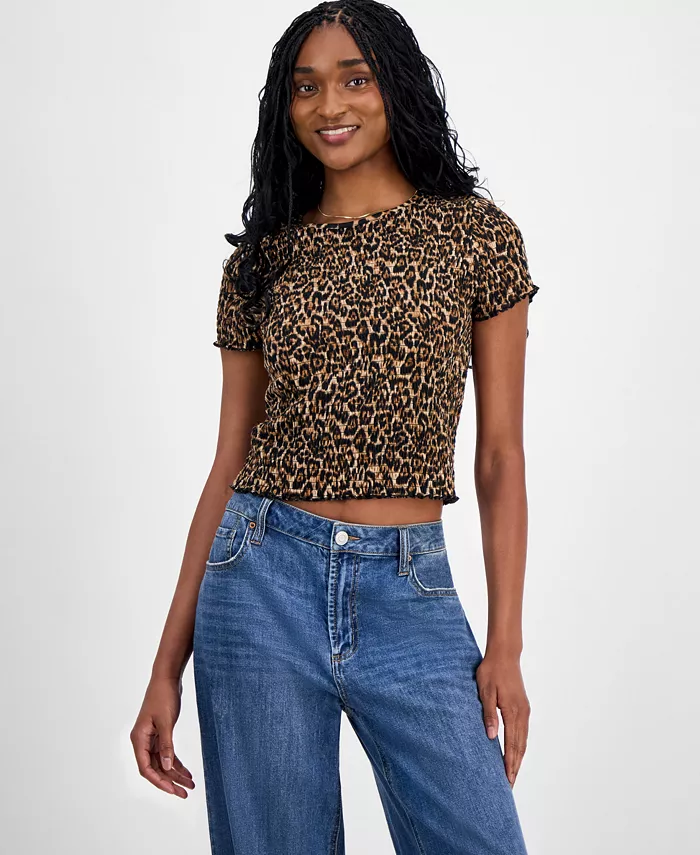 Топ с короткими рукавами и сборками, с принтом по всей поверхности для юниоров Madden Girl, мультиколор
Топ с короткими рукавами и сборками, с принтом по всей поверхности для юниоров Madden Girl, мультиколор