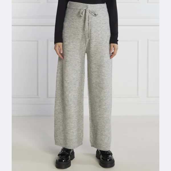 Трикотажные брюки расклешенного кроя с добавлением шерсти Liu Jo, серый
Трикотажные брюки расклешенного кроя с добавлением шерсти Liu Jo, серый