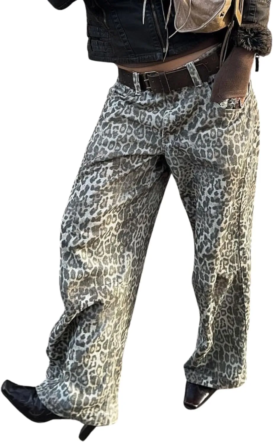 Джинсы Leopard Print для женщин (Straight Leg) — высокие, свободные, винтажные GoldGalleon
Джинсы Leopard Print для женщин (Straight Leg) — высокие, свободные, винтажные GoldGalleon