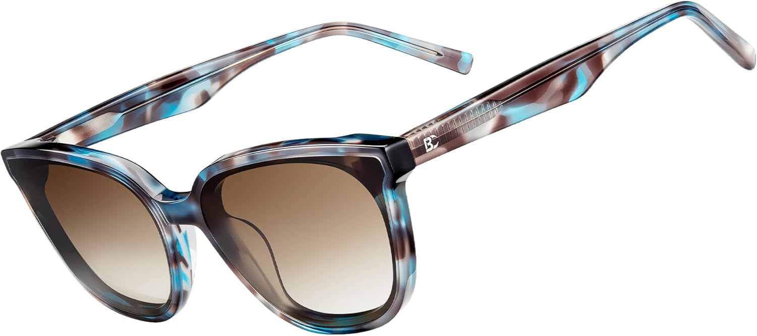 Женские поляризованные солнцезащитные очки Bircen в форме «кошачий глаз»: модные солнцезащитные очки из ацетата с нейлоновыми линзами и защитой от УФ-излучения для путешествий и вождения, C-blue-brown
Женские поляризованные солнцезащитные очки Bircen в форме «кошачий глаз»: модные солнцезащитные очки из ацетата с нейлоновыми линзами и защитой от УФ-излучения для путешествий и вождения, C-blue-brown