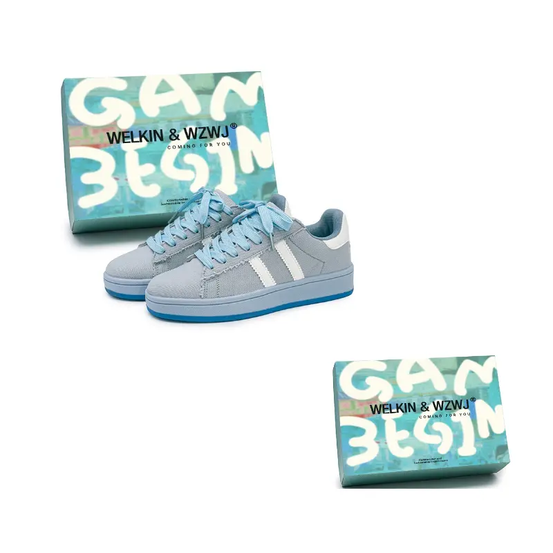 WELKIN&WZWJ Скользоустойчивые низкие скейтерские кроссовки на платформе унисекс бело-голубые, цвет White Blue
WELKIN&WZWJ Скользоустойчивые низкие скейтерские кроссовки на платформе унисекс бело-голубые, цвет White Blue