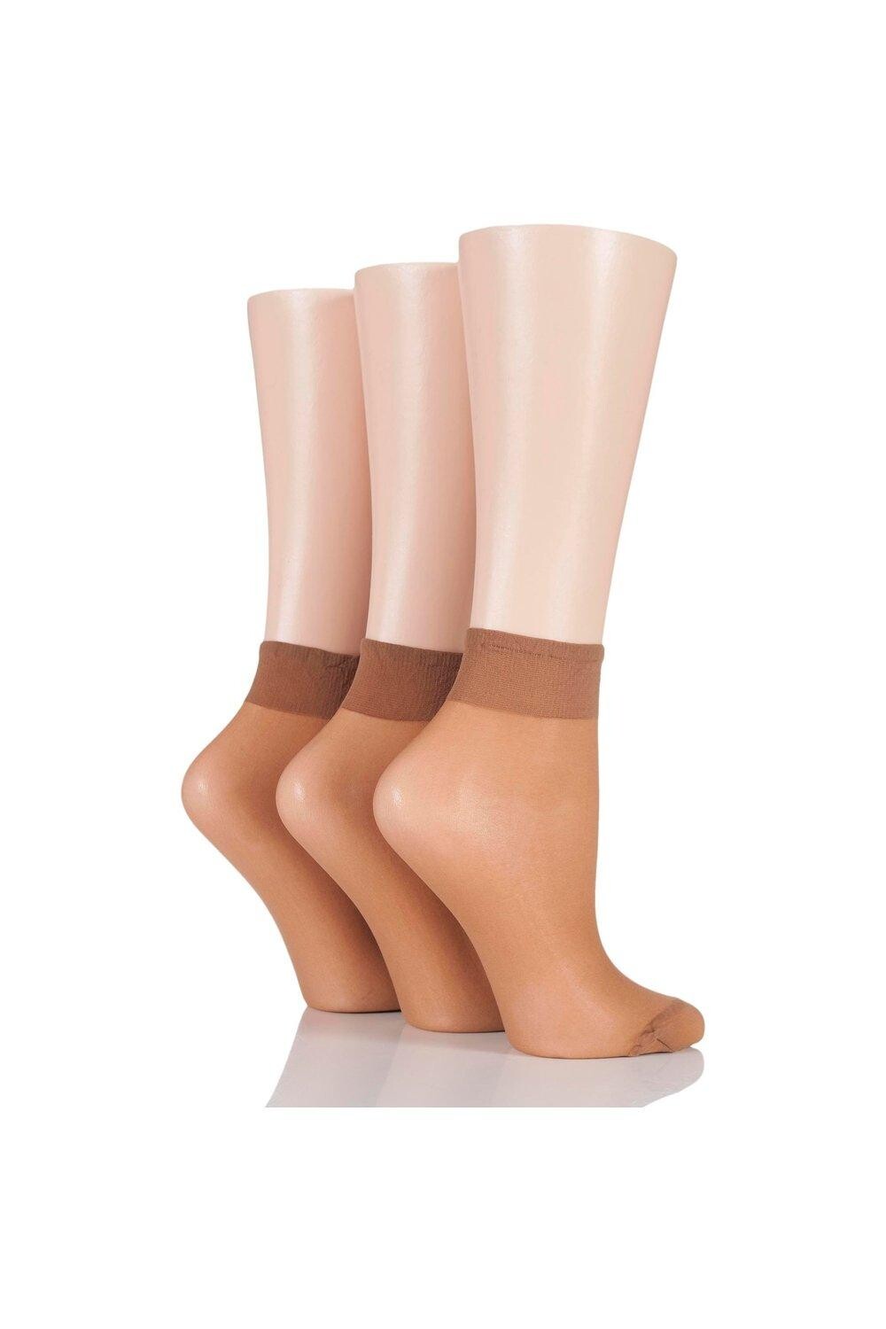 3 пары босоножек до щиколотки из 100% нейлона плотностью 15 ден ELLE, бежевый
3 пары босоножек до щиколотки из 100% нейлона плотностью 15 ден ELLE, бежевый