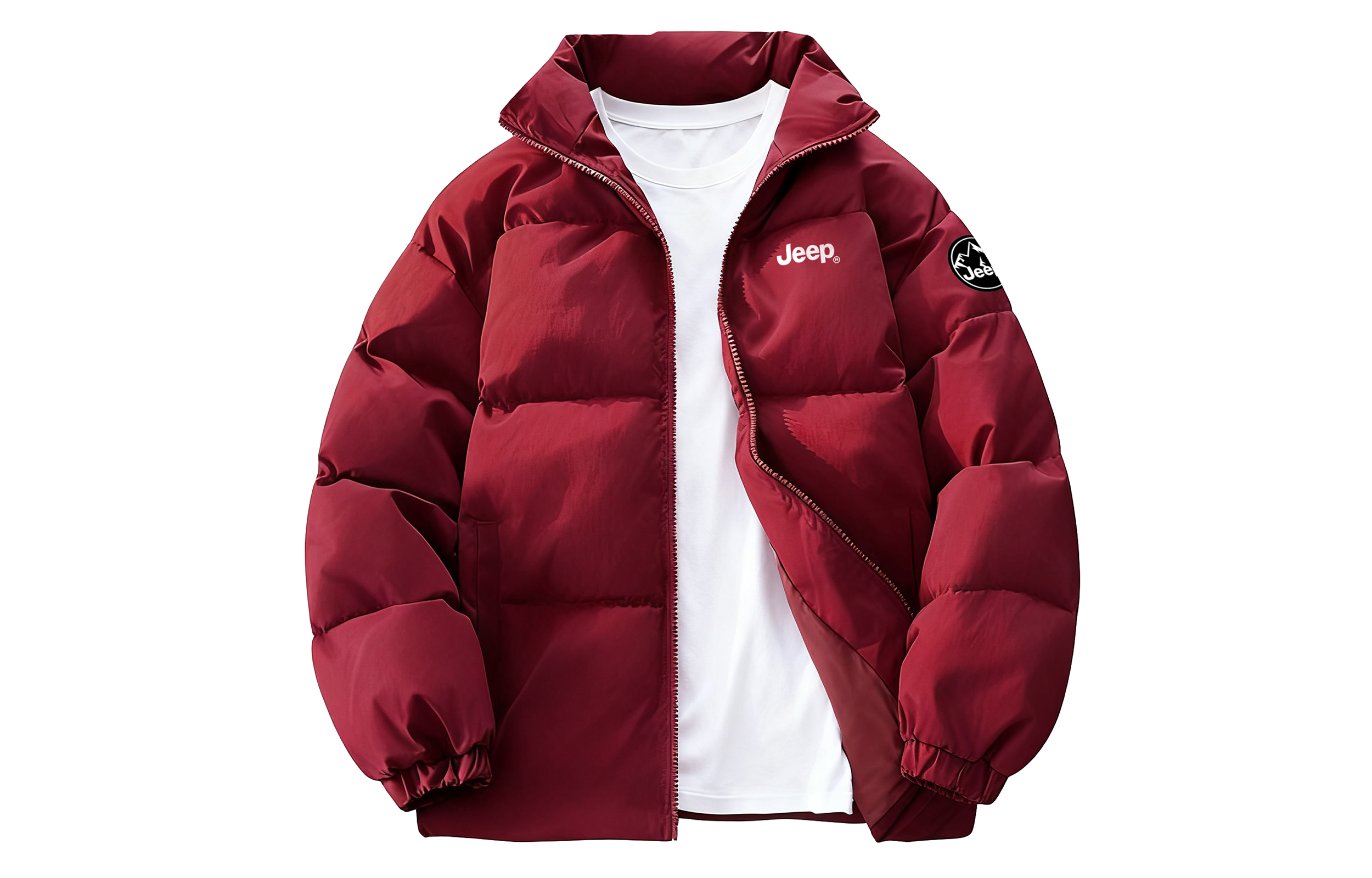 Пуховик Unisex Stand Collar Moderate Padded Jeep, maroon
Пуховик Unisex Stand Collar Moderate Padded Jeep, maroon