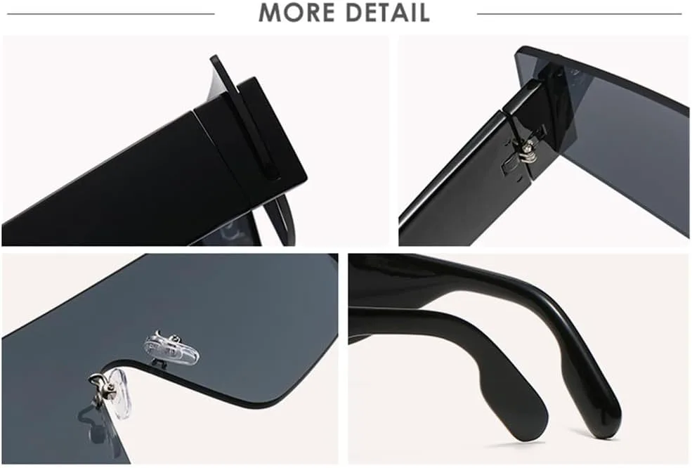 Винтажные солнцезащитные очки большого размера без оправы для мужчин и женщин, цельные, с широкими дужками, защита от ультрафиолета UV400 HDUBFY, C2 White Black
Винтажные солнцезащитные очки большого размера без оправы для мужчин и женщин, цельные, с широкими дужками, защита от ультрафиолета UV400 HDUBFY, C2 White Black