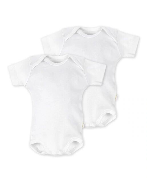 Комплект из 2 белых детских боди из хлопка с короткими рукавами Cambrass, белый
Комплект из 2 белых детских боди из хлопка с короткими рукавами Cambrass, белый